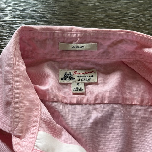 J.Crew x Thomas Mason Ludlow Pink Button Down Shirt M smart casual preppy work - Picture 7 of 8